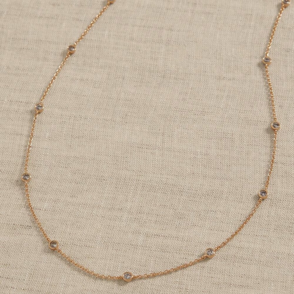 Banana Republic Delicate Cubic Zirconia Necklace/NWT